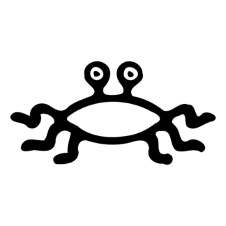 Flying Spaghetti Monster Decal (Black)